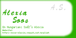 alexia soos business card